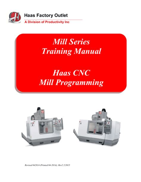 haas mill programming guide